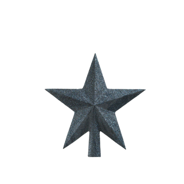 Star Tree Topper Glitter Dark Blue 4.2X19X19Cm