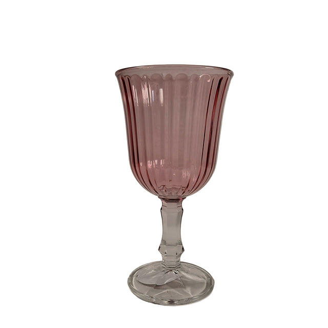 (046000390)WINE GLASS 240ML - PINK