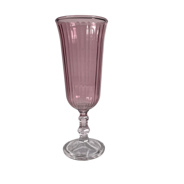 (046000400)CHAMPAGNE GLASS 120ML - PINK