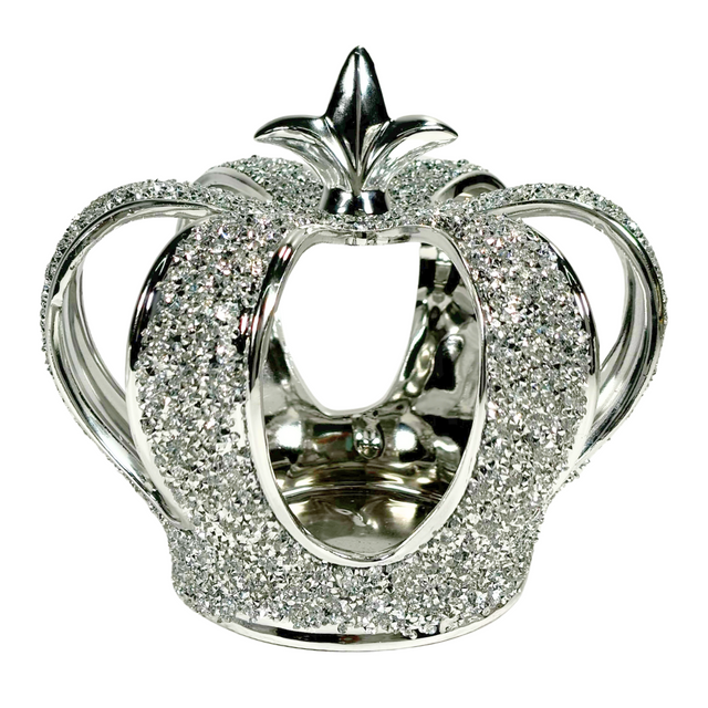 Crown decor with diamante 17x16cm