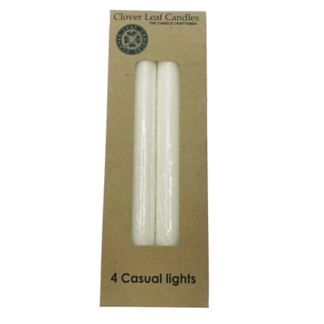 Candle Casual Lights 2.2x25cm White x4