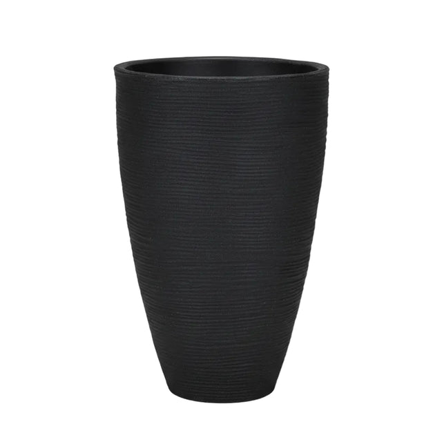 Flowerpot ribbed 22x45x60cm - Anthracite