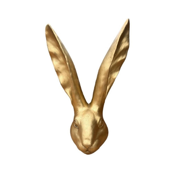 Medium Gold Long Ear Bunny Head