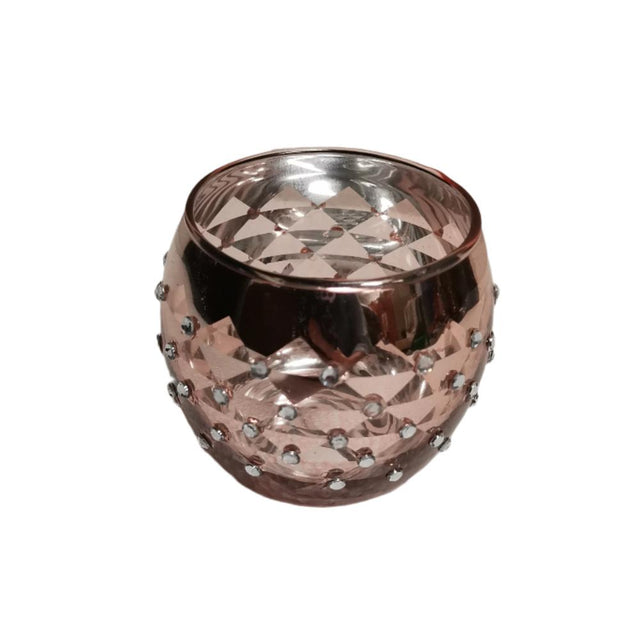 Rose Gold Christmas Bowl Decoration (10.5cm x 8.5cm)