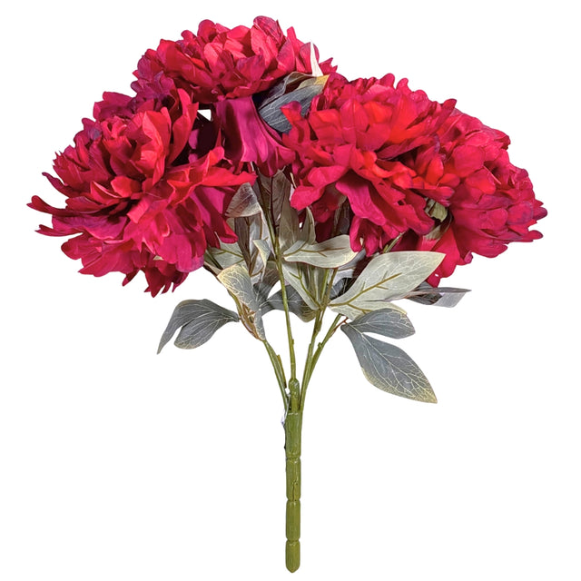 Peony Bunch 50cm - Red