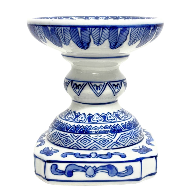 Ceramic candle stand 14x12cm