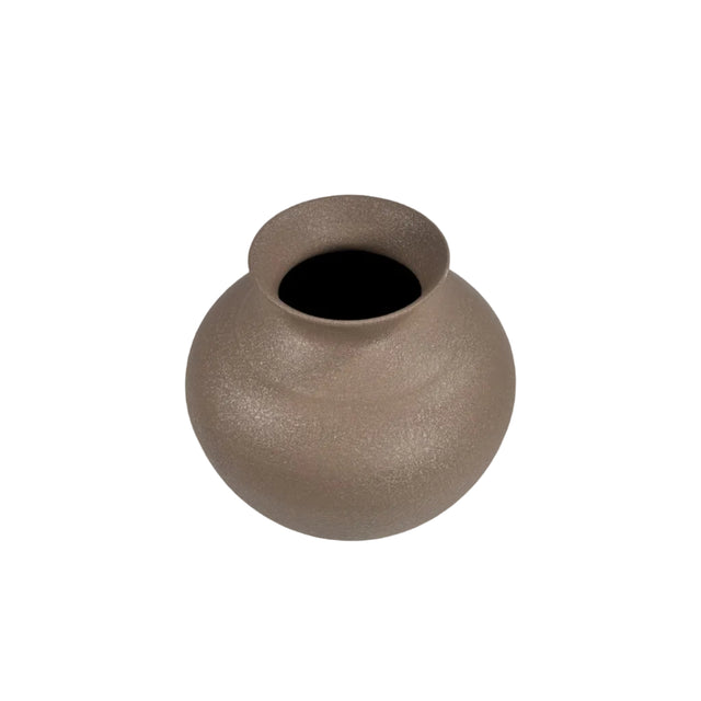 Vase Metal Brown 23cm