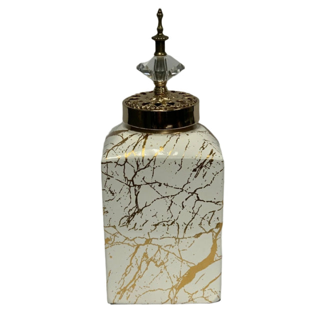 Square Shaped Ginger Jar 13x33cm