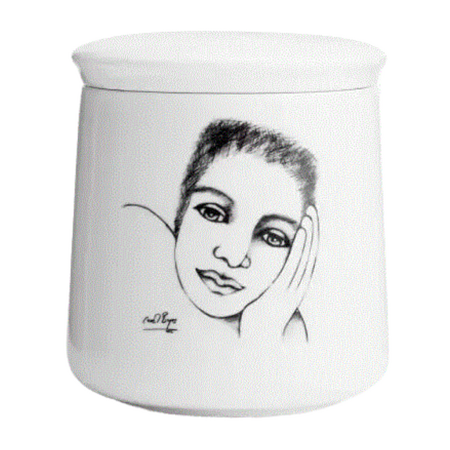 Canister With Lid-Cover Girl