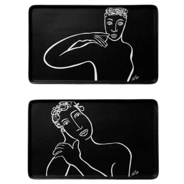 Platter Rectangle Set Of 2 In Good Taste