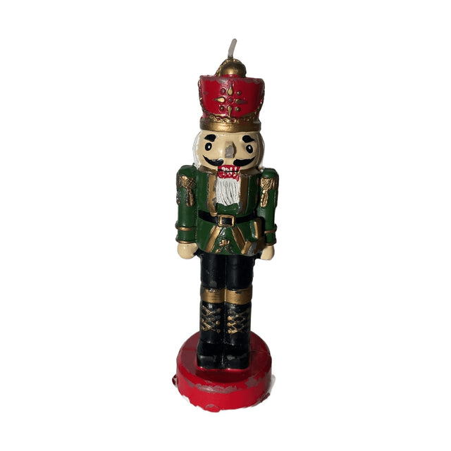 Green Candle Wax Nutcracker 4.2X6.4X20.2Cm