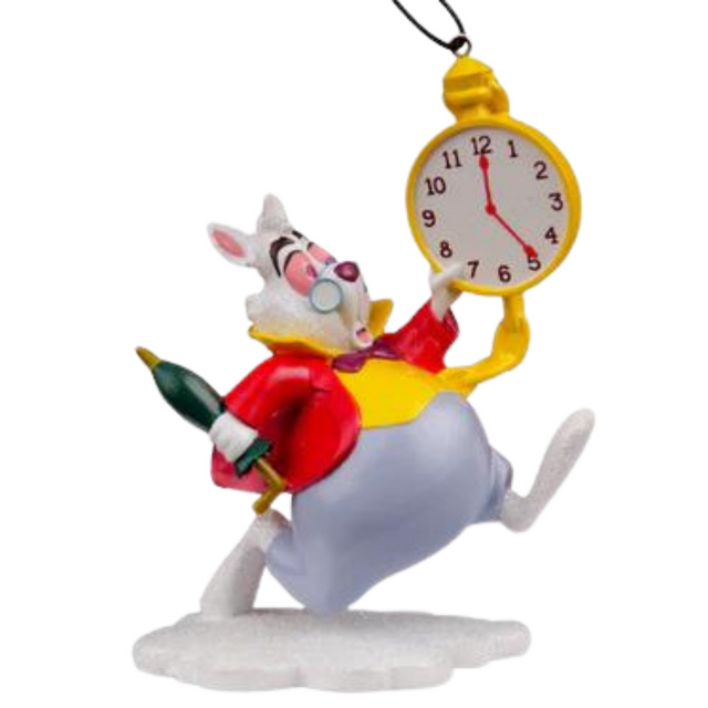 Alice In Wonderland And The White Rabbit 3D Resin Ornament