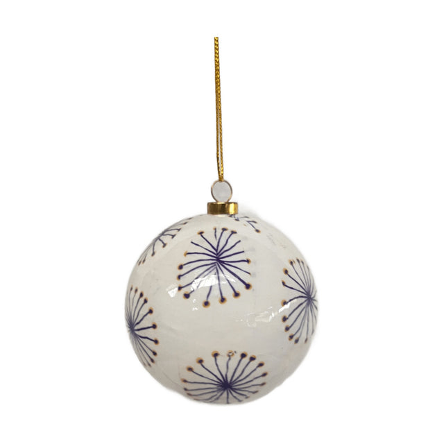 Xmas Ball 8Cm Delft Blue