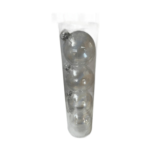 Xmas Ball, Glass, 10Cm, Set Of 4 Pieces, Irridescent