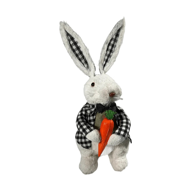 Rabbit with black & white jacket and ears 47cm