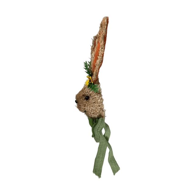 Rabbit head with green bow 59x16cm