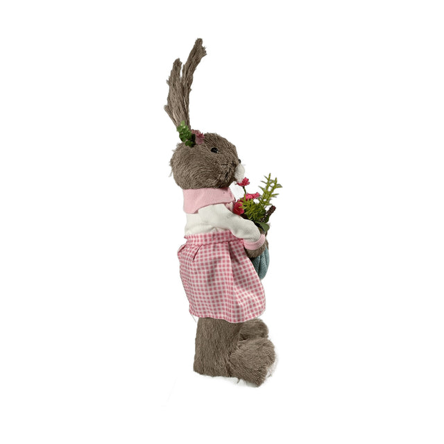 Mrs Bunny with flower bag