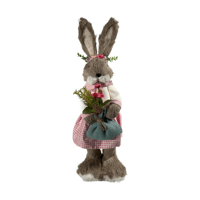 Mrs Bunny with flower bag