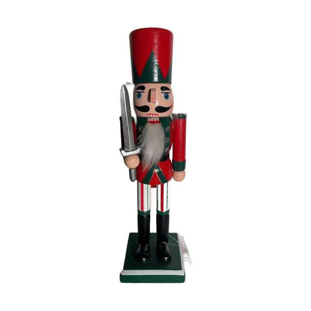 Nutcracker 25Cm - Red And Green Top Hat