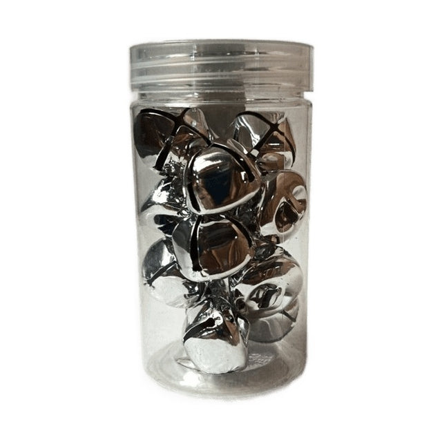(AWR100410-1)BELLS SILVER SET OF 14 - 2.5CM