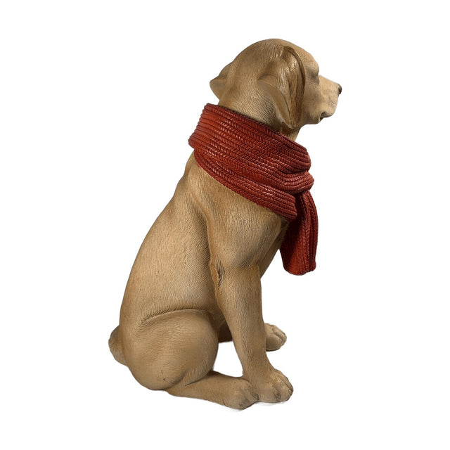 LABRADOR W ORANGE SCARF (LE TM4005)