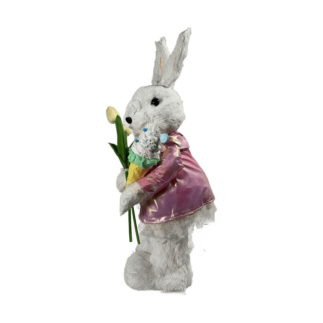 50CM MRS BUNNY W TULIPS (LE V551/2)