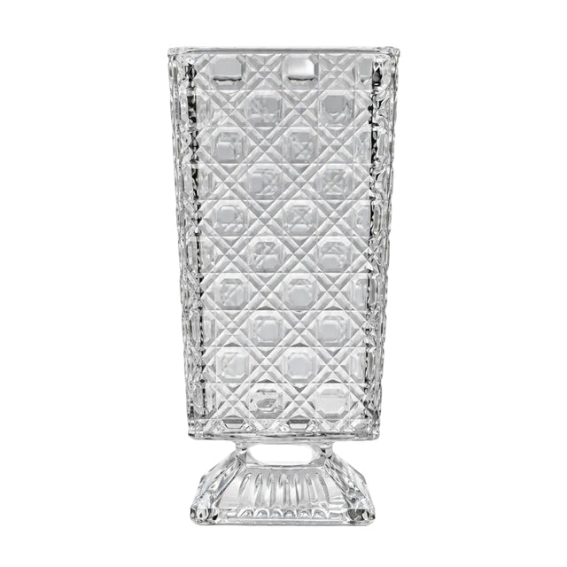 Crystal Square Vase 16.5cm