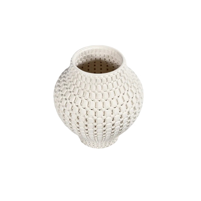Lattice Ceramic Vase 22.5x25cm