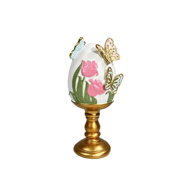 Tulip And Butterfly Egg Ornament 23cm