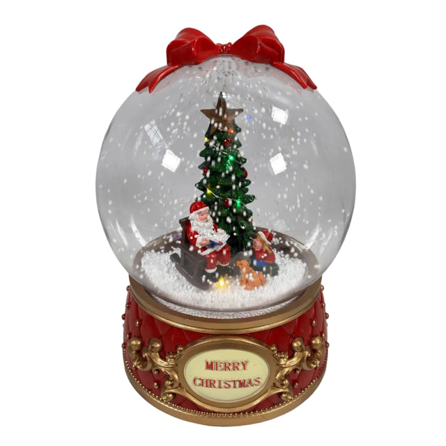 Snow globe with Santa 20x20x29cm