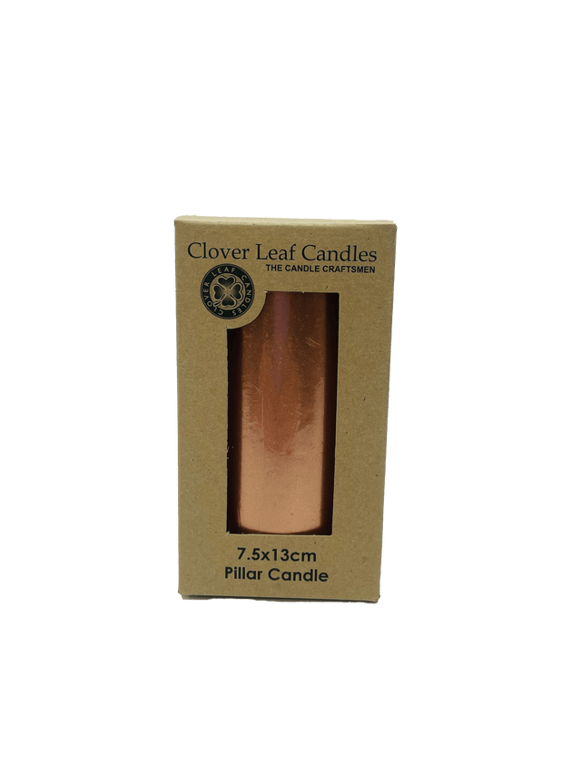 Candle Pillar Copper 7.5X13Cm