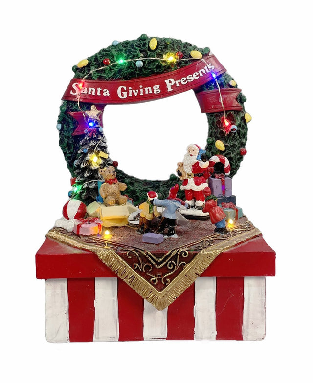 Santa Giving Presents 20X16.5X26.5Cm