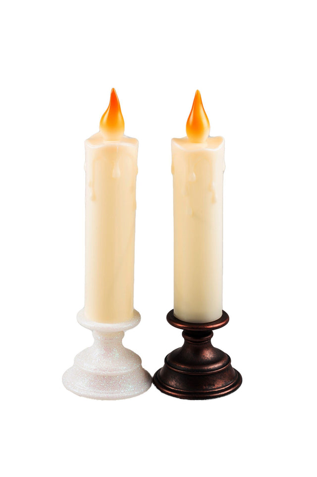 Round Dinner Candle - Battery Operated