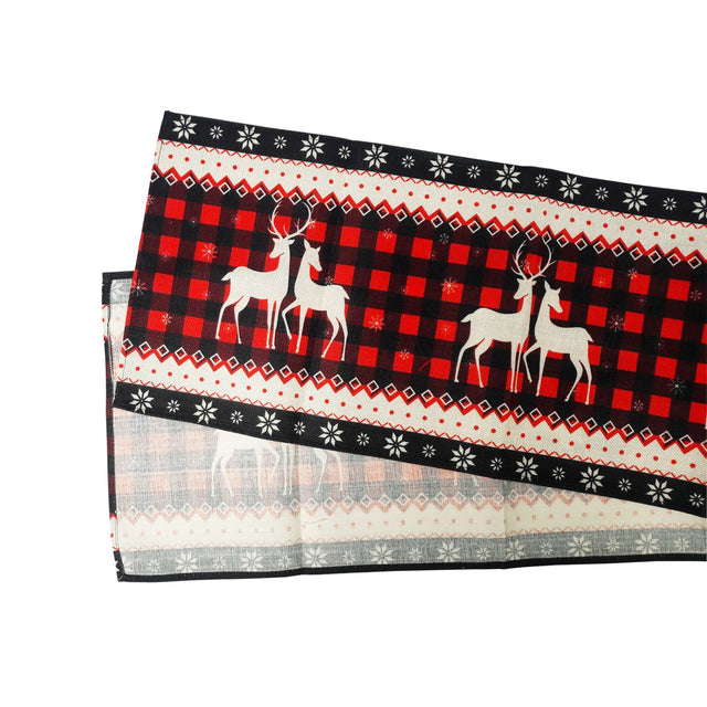 Runner With Reindeers 33X180Cm