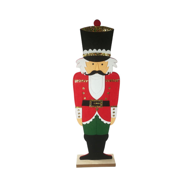 Nutcracker Felt On Foot 8X18X62Cm