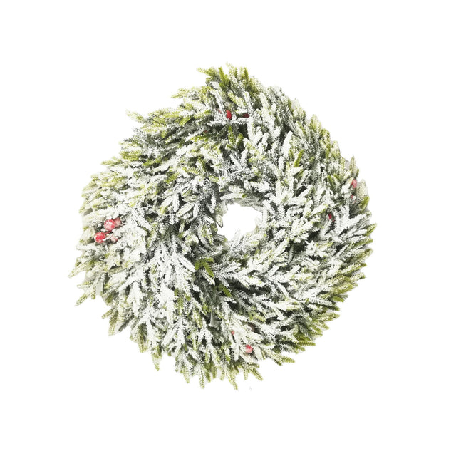 Frosted Wreath 40Cm