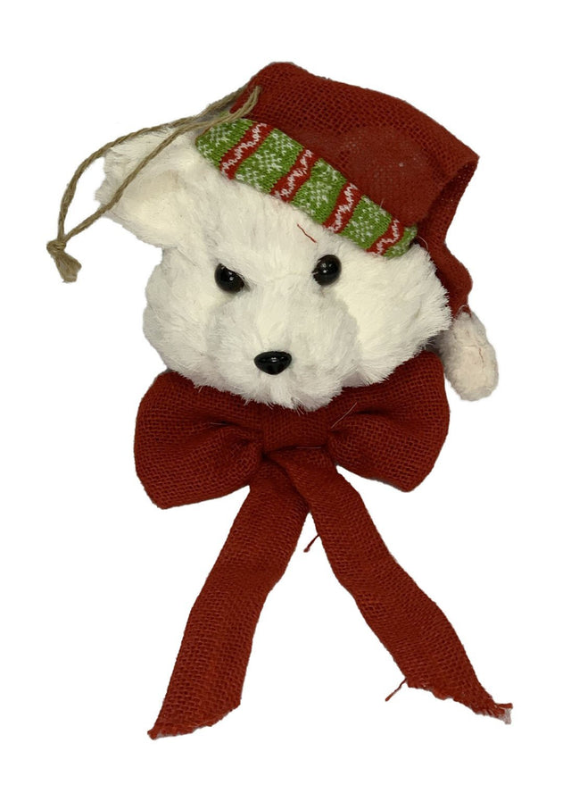 Christmas White Bear with Red / Green