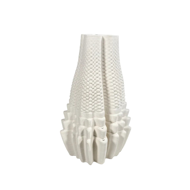 Ceramic 3D Textured Vase 15.5x20.5cm