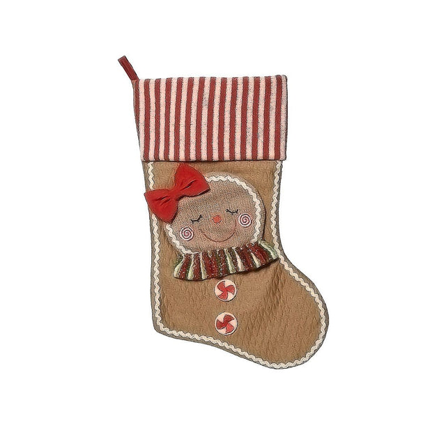 Christmas Stocking Large (Gingerbread Girl)