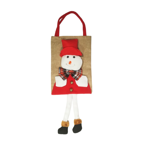 Festive Christmas (Red & White) Snowman Bag
