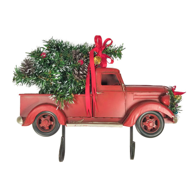Red Truck With Hooks