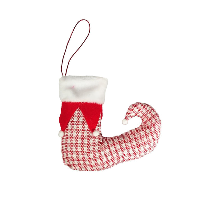 Fabric Boot Ornament 17.78Cm