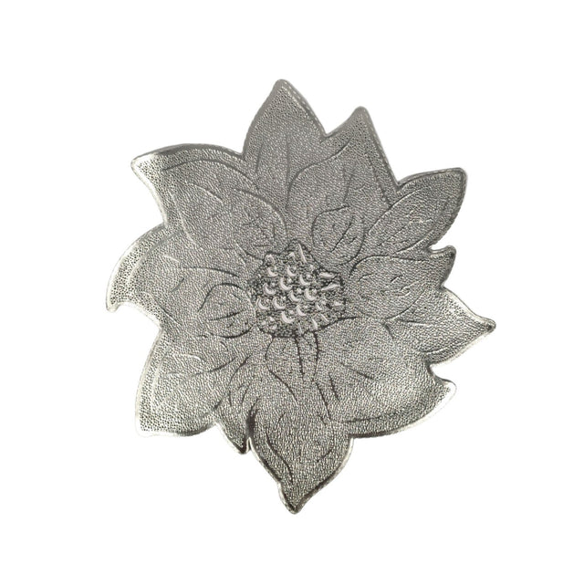 Poinsettia PVC placemat 30x45cm silver