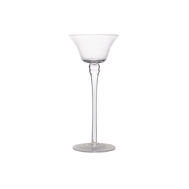 Large Glass V-Shape Candle Holder