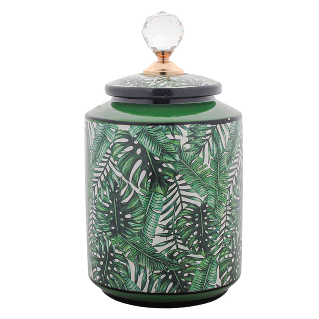 Green Leaf Ginger Jar 28Cm