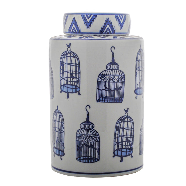 Bird Cages Ginger Jar 32cm Decorative Piece