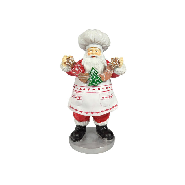 Father Christmas Chef Ornament (9.5x11x20.5cm)