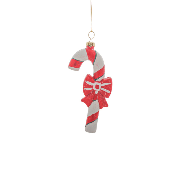 candy cane white hanging ornament-2x75x14cm