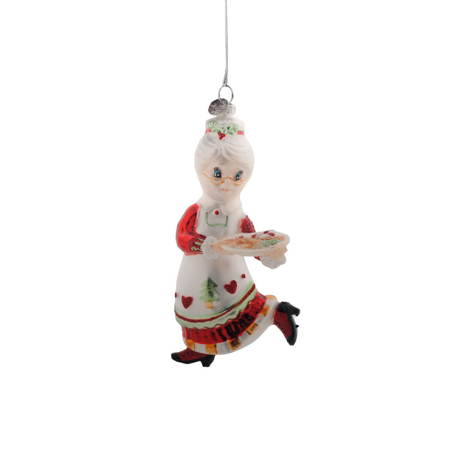 Ornament Glass Mrs Clause 7.7X7.8X15Cm