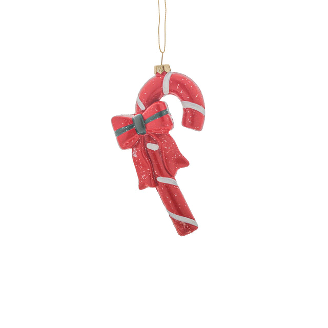 candy cane red hanging ornament-2x7-5x14cm